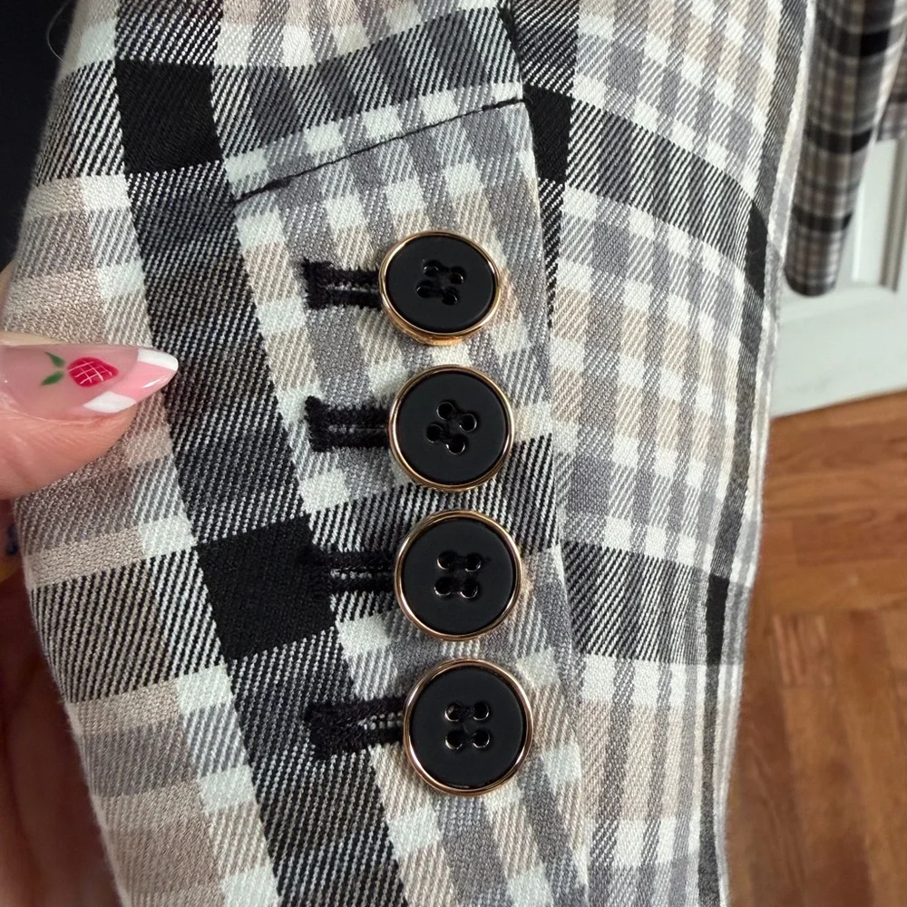 ✨ Liz Claiborne Plaid Blazer Jacket | Size 18 ✨ - Picture 4 of 7